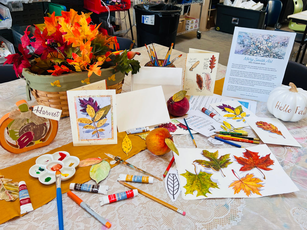 EVENT: Fall Leaves Notecards - A Watercolor Workshop