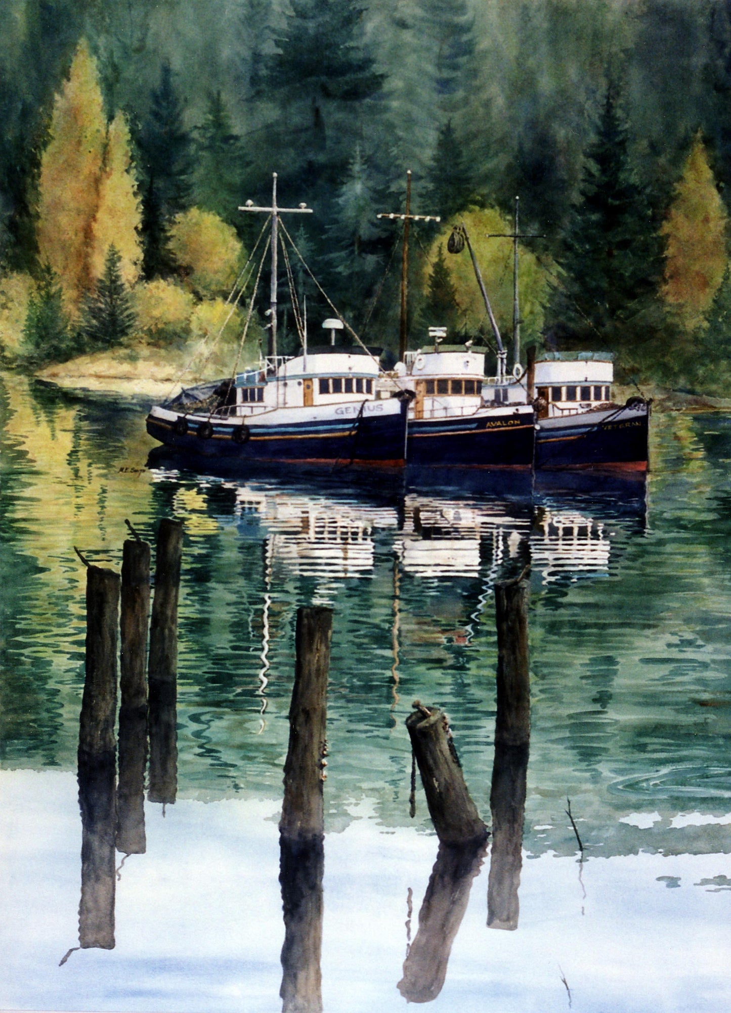 The Trio - Gig Harbor (2 sizes)