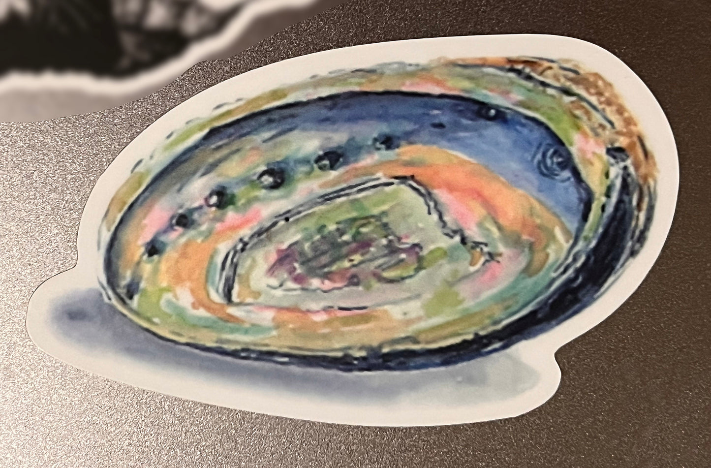 Abalone Shell Art Sticker