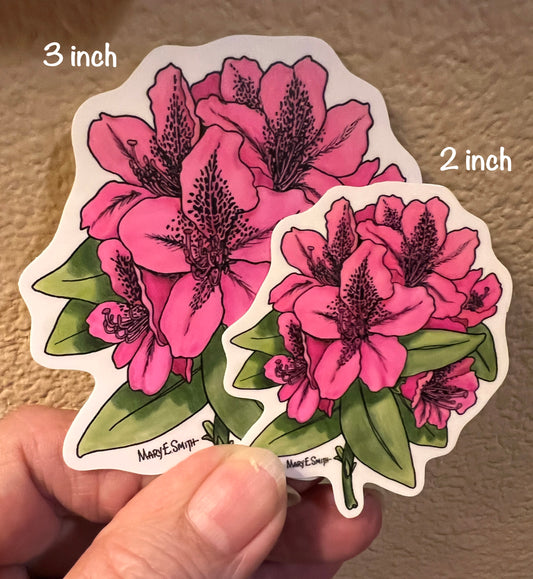 Rhododendron Art Sticker