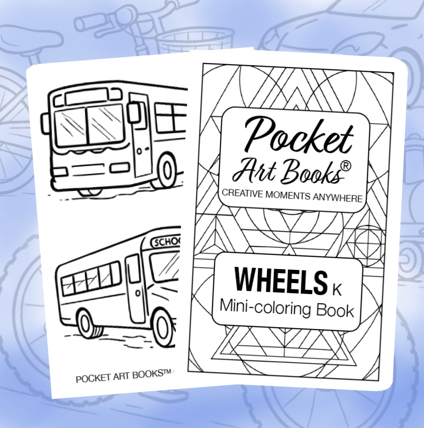 Pocket Art Books® WHEELS - Instant Download