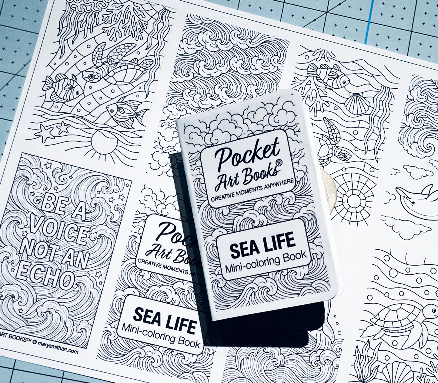 Pocket Art Books® SEA LIFE - Instant Download