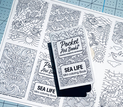 Pocket Art Books® SEA LIFE - Instant Download