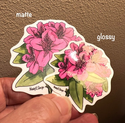 Rhododendron Art Sticker