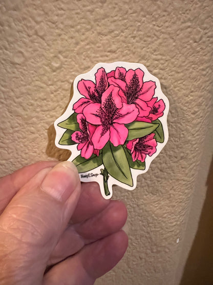 Rhododendron Art Sticker