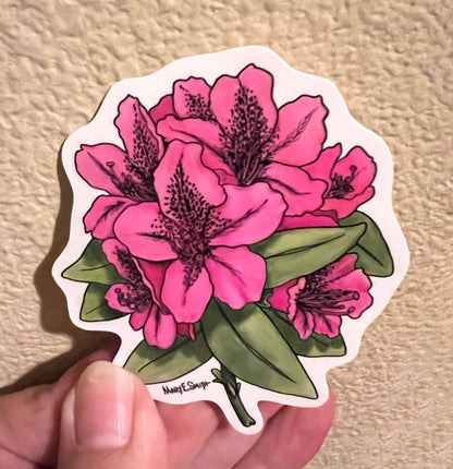 Rhododendron Art Sticker