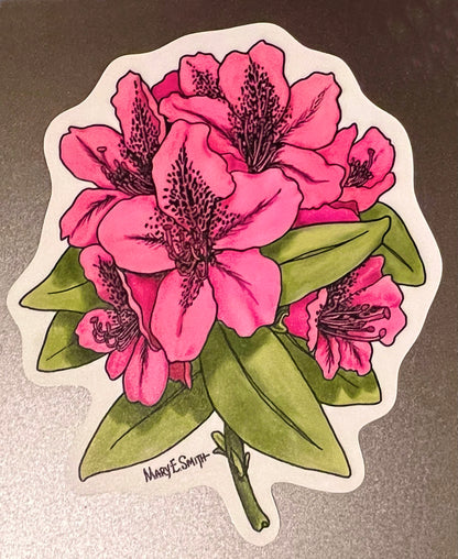 Rhododendron Art Sticker