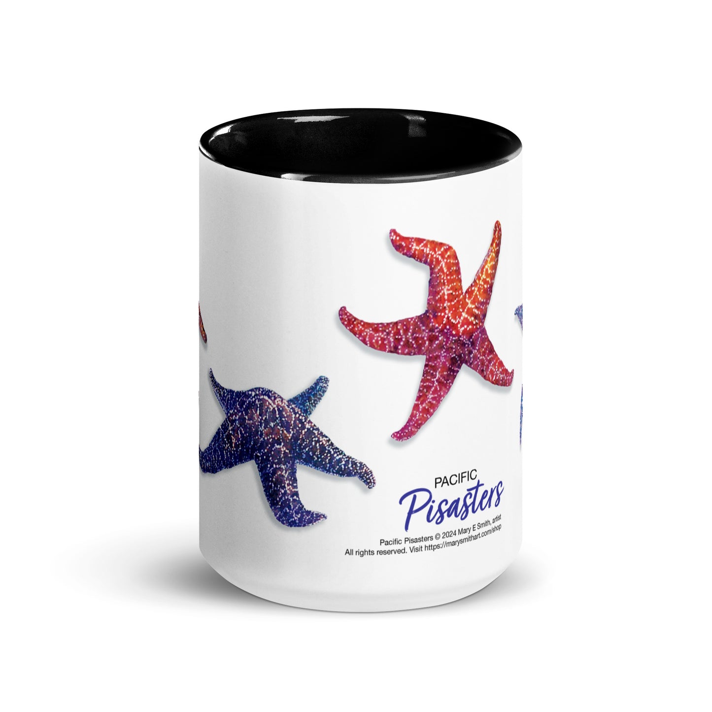 Mug with Color Inside - "Pacific Pisasters" Starfish