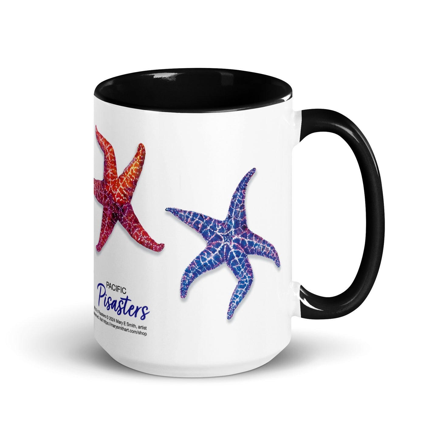 Mug with Color Inside - "Pacific Pisasters" Starfish